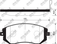 Тормозные колодки TG-1836/PN7493* Ti·GUAR