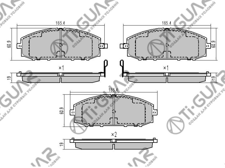 Тормозные колодки TG-407/MN-407M* Ti·GUAR Тормозные колодки TG-407/MN-407M* Ti·GUAR