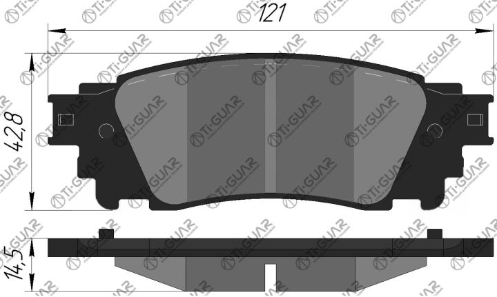 Тормозные колодки TG-1852/PN1852* Ti·GUAR Тормозные колодки TG-1852/PN1852* Ti·GUAR