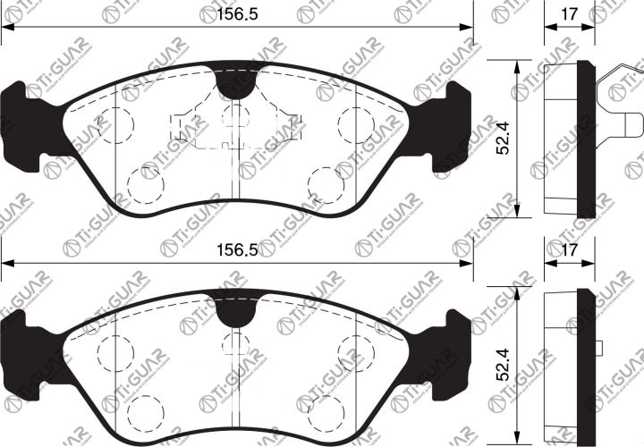 Тормозные колодки TG-1300/PN0031* Ti·GUAR Тормозные колодки TG-1300/PN0031* Ti·GUAR